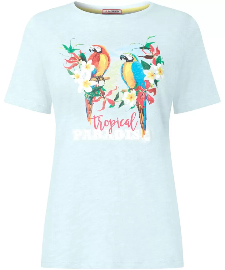 Hot Joe Browns Tropical Paradise Tee Blue