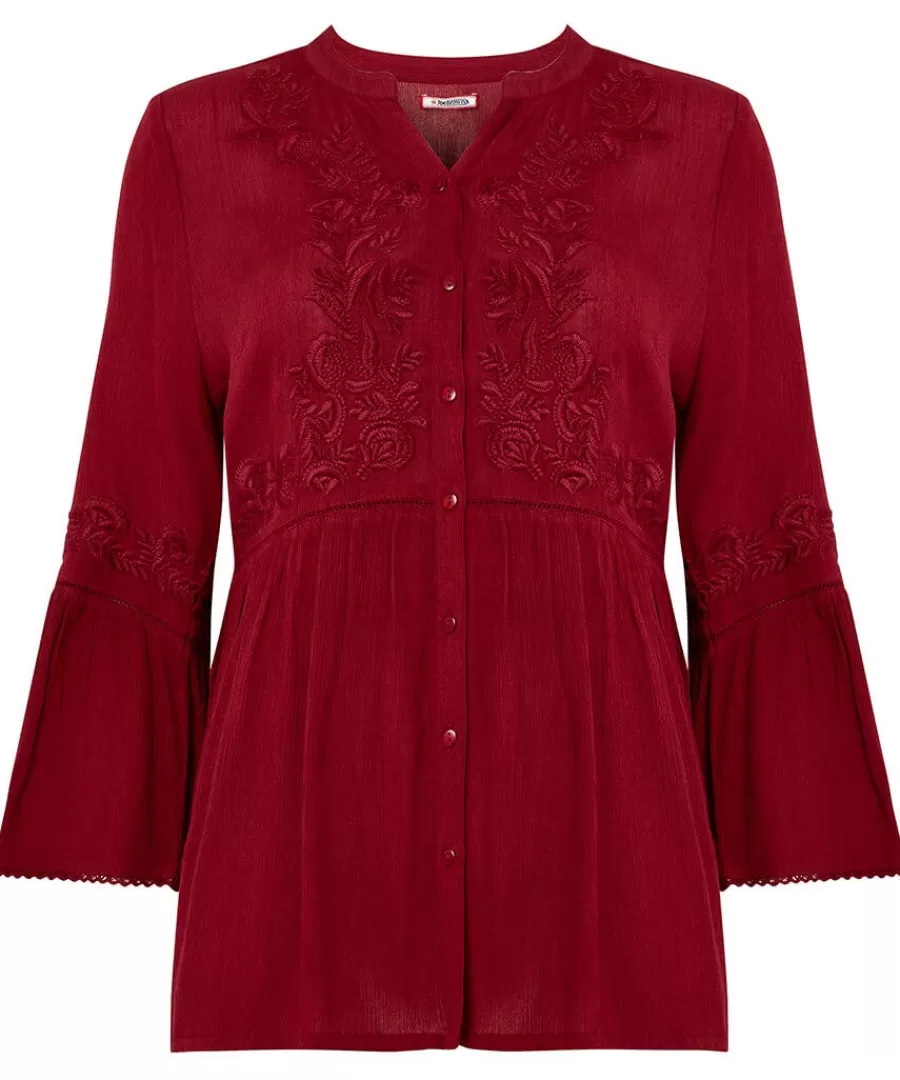 Best Sale Joe Browns Truly Remarkable Embroidered Blouse Berry