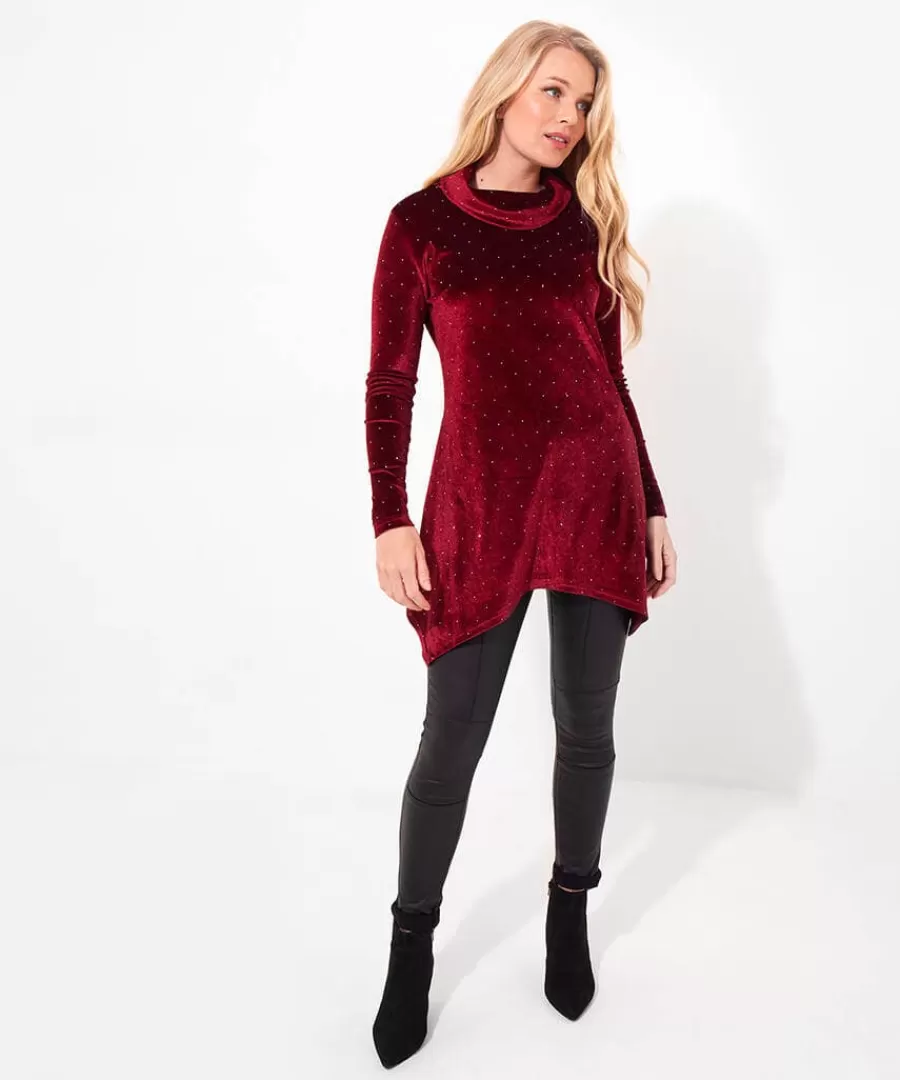Clearance Joe Browns Very Velour Tunic Berry