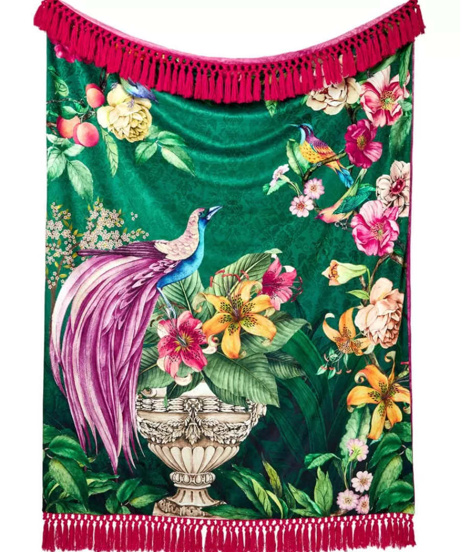 Sale Joe Browns Victoriana Vibrant Reversible Throw Green
