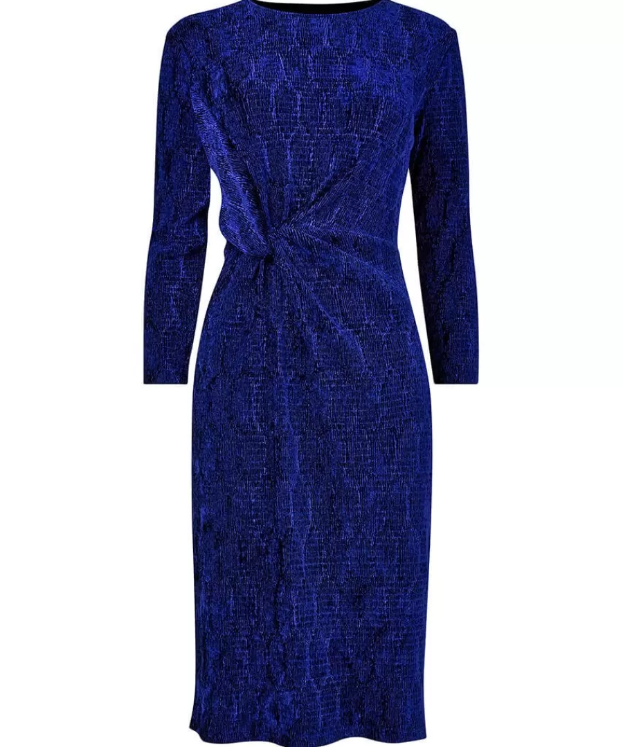 Cheap Joe Browns Vivian Stretch Velour Dress Blue