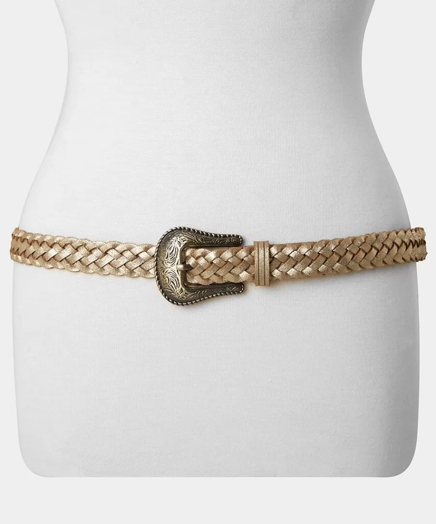 Online Joe Browns Western Shimmer Suede Belt Gold