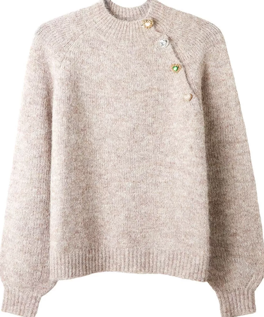 Best Joe Browns Winter Gem Button Detail Jumper Brown