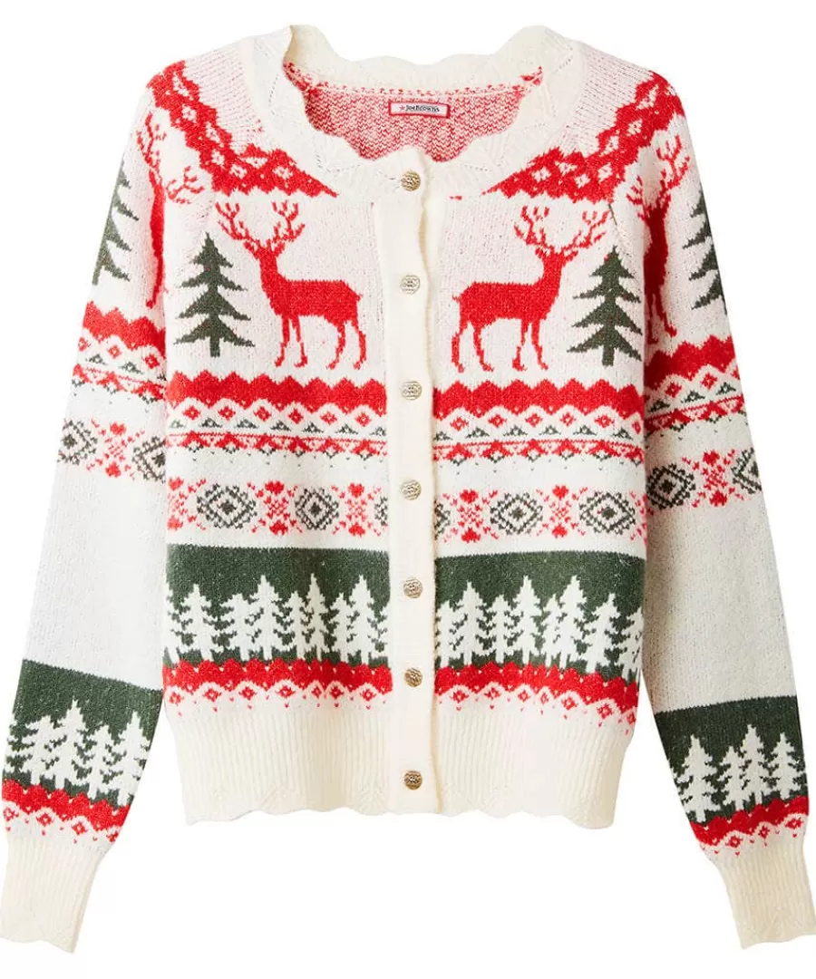 Sale Joe Browns Winter Scenes Cardigan Cream