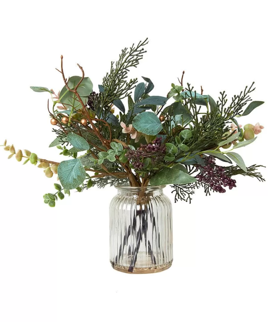 Best Joe Browns Winter's Wish Rustic Eucalyptus Arrangement Green