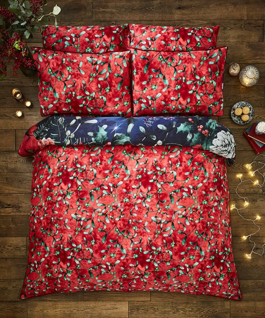 Store Joe Browns Wondrous Woodland Festive Reversible Duvet Set Blue