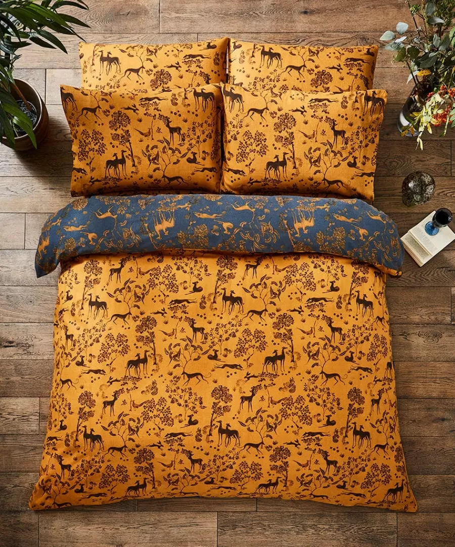 New Joe Browns Woodland Wanderer Brushed Cotton Duvet Set Navy